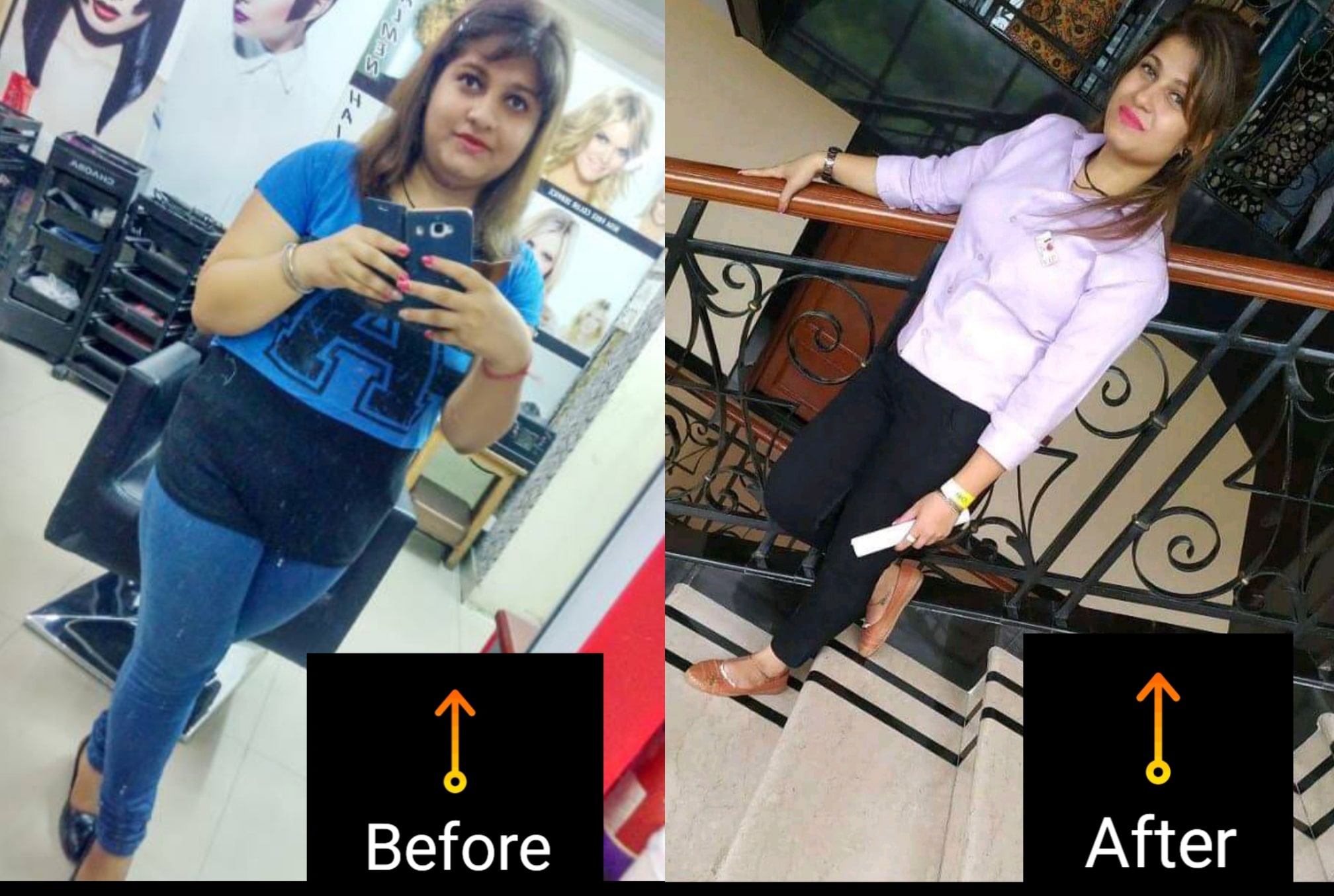 Before and after results of my clients. Copyright of Prashank Tiwaree Fitness